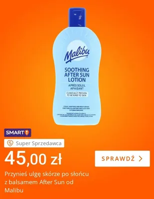 Balsam po opalaniu Malibu Soothing After Sun Lotion promocja w Allegro