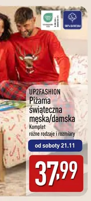 Piżama świąteczna męska Up2fashion promocja w Aldi