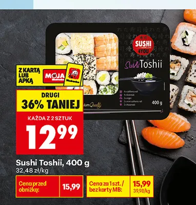 Sushi Toshii promocja w Biedronka