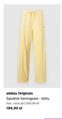 Spodnie treningowe adidas Originals - żółty promocja w Lounge by Zalando