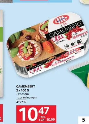 Ser Camembert Grill z sosem żurawinowym La Polle 2-pak 100g promocja w Selgros