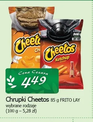 Chrupki Cheetos Frito Lay promocja w CEZAR Delikatesy