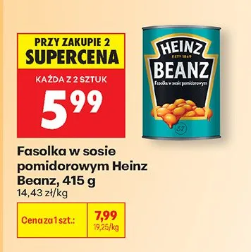 Fasolka w sosie pomidorowym promocja w Biedronka