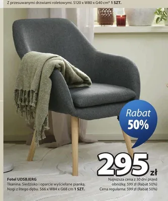 Fotel UDSBJERG promocja w Jysk