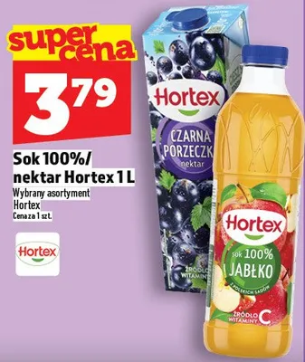 Sok 100% / nektar Hortex promocja w TOPAZ