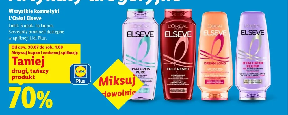 Szampon do włosów L'Oreal Elseve Full Resist promocja w Lidl
