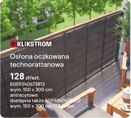 Osłona oczkowana technorattanowa promocja w Castorama