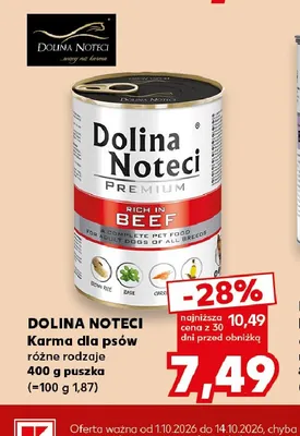 Karma dla psów Dolina Noteci promocja w Kaufland
