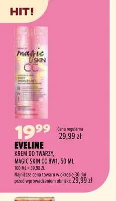Krem do twarzy Magic Skin CC 8w1 Eveline promocja w Drogerie Natura