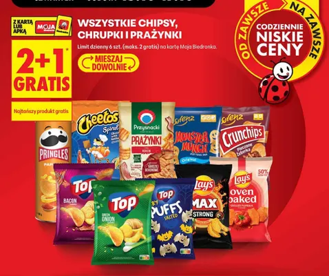 Chipsy Pringles Paprika promocja w Biedronka