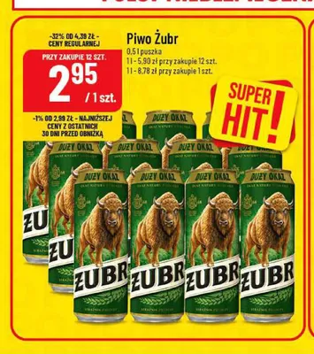 Piwo Żubr promocja w POLOmarket