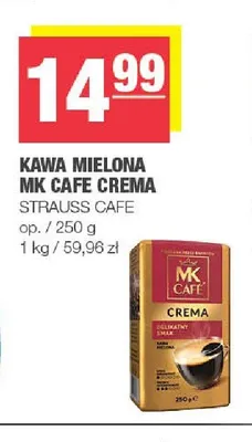 Kawa mielona MK Cafe Crema promocja w SPAR