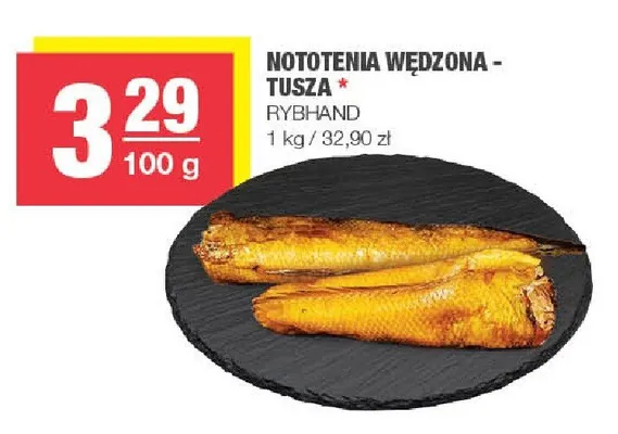 Nototenia wędzona tusza Rybhand promocja w SPAR