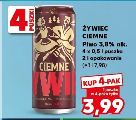 Piwo Żywiec Ciemne promocja w Kaufland