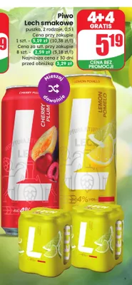 Piwo Lech smakowe Cherry Plum puszka promocja w Dino