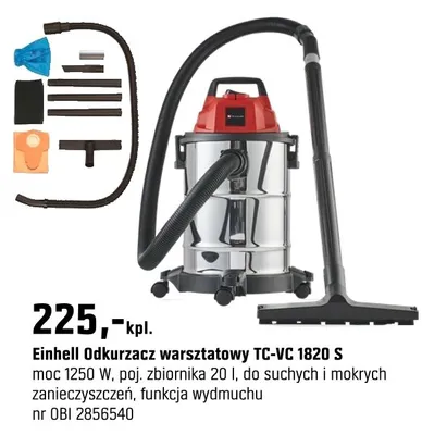 Odkurzacz warsztatowy TC-VC 1820 S promocja w OBI