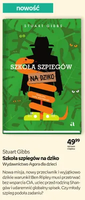 Książka Szkoła szpiegów na dziko Stuart Gibbs promocja w Empik
