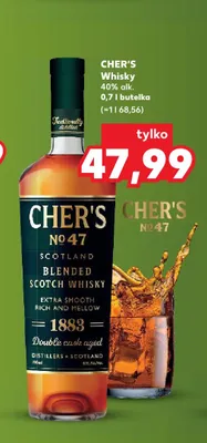 Whisky Cher's No 47 promocja w Kaufland