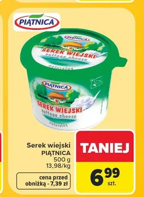 Serek wiejski Piątnica promocja w Carrefour