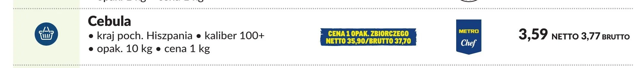 Cebula promocja w Makro