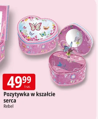 Pozytywka w kształcie serca Rebel promocja w Leclerc