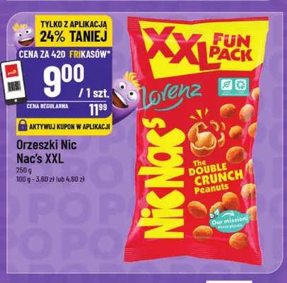 Orzeszki Nic Nac's XXL Lorenz promocja w POLOmarket