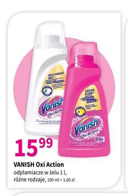 Odplamiacz w żelu Vanish Oxi Action promocja w Drogerie Polskie