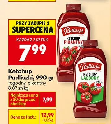Ketchup łagodny promocja w Biedronka