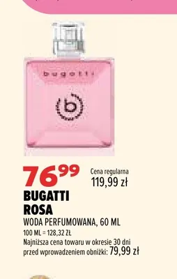 Woda perfumowana Rosa Bugatti promocja w Drogerie Natura