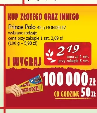 Wafle Prince Polo Mondelez promocja w CEZAR Delikatesy