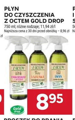 Płyn do czyszczenia z octem Gold Drop promocja w Stokrotka
