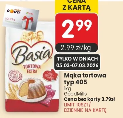 Mąka tortowa typ 405 promocja w Market Point