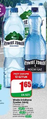 Woda źródlana niegazowana Żywiec Zdrój promocja w Dino