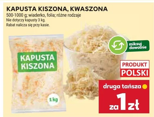 Kapusta promocja w Stokrotka