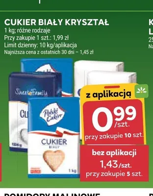 Cukier biały kryształ Sweet Family promocja w Stokrotka