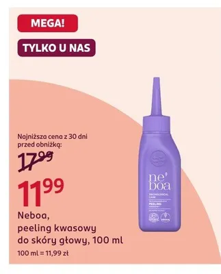 Peeling kwasowy do skóry głowy promocja w Rossmann