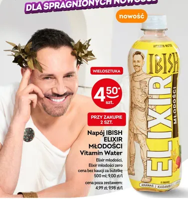 Napój Ibish Elixir Młodości Zero Vitamin Water promocja w Żabka