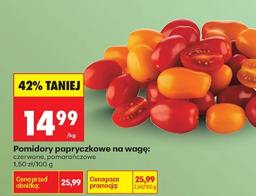 Pomidory promocja w Biedronka