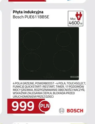 Płyta indukcyjna Bosch PUE611BB5E promocja w kakto.pl
