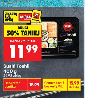 Sushi Toshii promocja w Biedronka