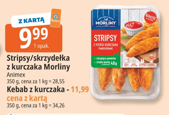 Stripsy z kurczaka Morliny promocja w Leclerc