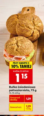 Bułka śniadaniowa pełnoziarnista promocja w Biedronka