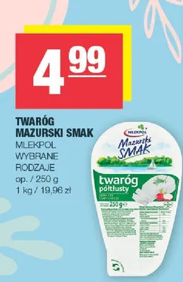 Twaróg mazurski smak promocja w SPAR