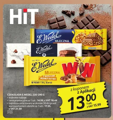 Czekolada E.Wedel promocja w Selgros