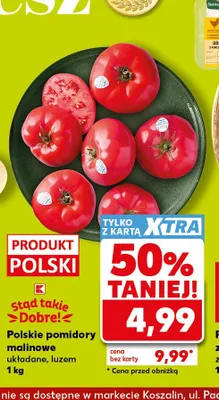 Pomidory malinowe polskie układane luzem promocja w Kaufland