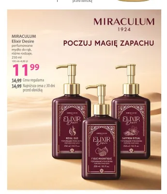 Mydło w płynie Miraculum Elixir Desire Royal Oud promocja w Hebe