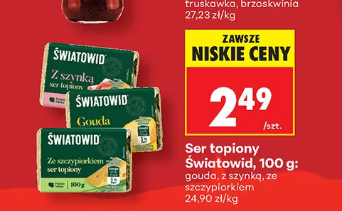 Ser topiony ze szczypiorkiem Światowid promocja w Biedronka