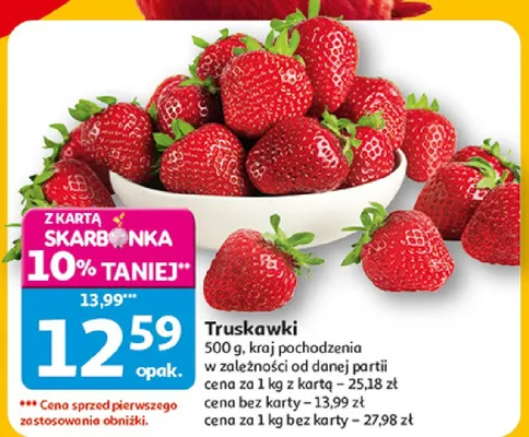 Truskawki promocja w Auchan