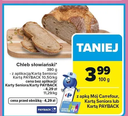 Chleb słowiański promocja w Carrefour Market