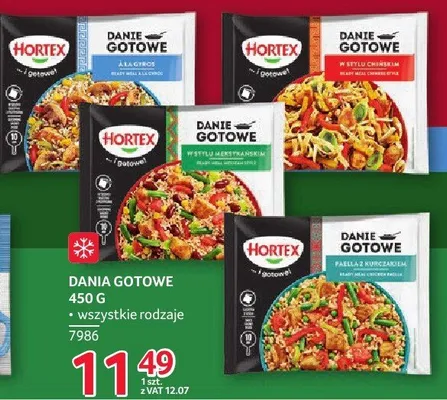 Dania gotowe Hortex 450g - różne rodzaje promocja w Selgros
